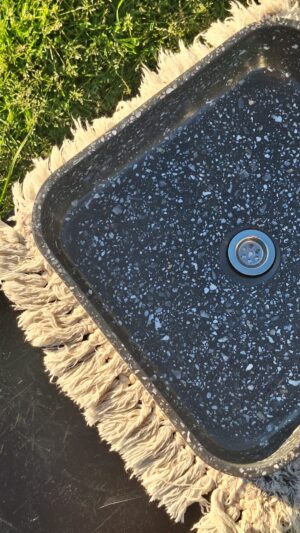 ROMA  negra con piedras blancas